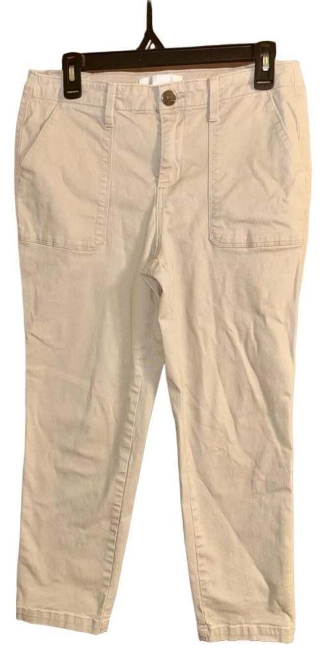 1822 Denim Khaki Tan Utility Pocket Straight Leg Pants
